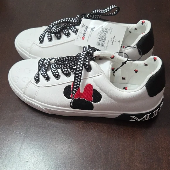 Disney Minnie Mouse Womens Sneakers - White and Red - Picture 4 of 7